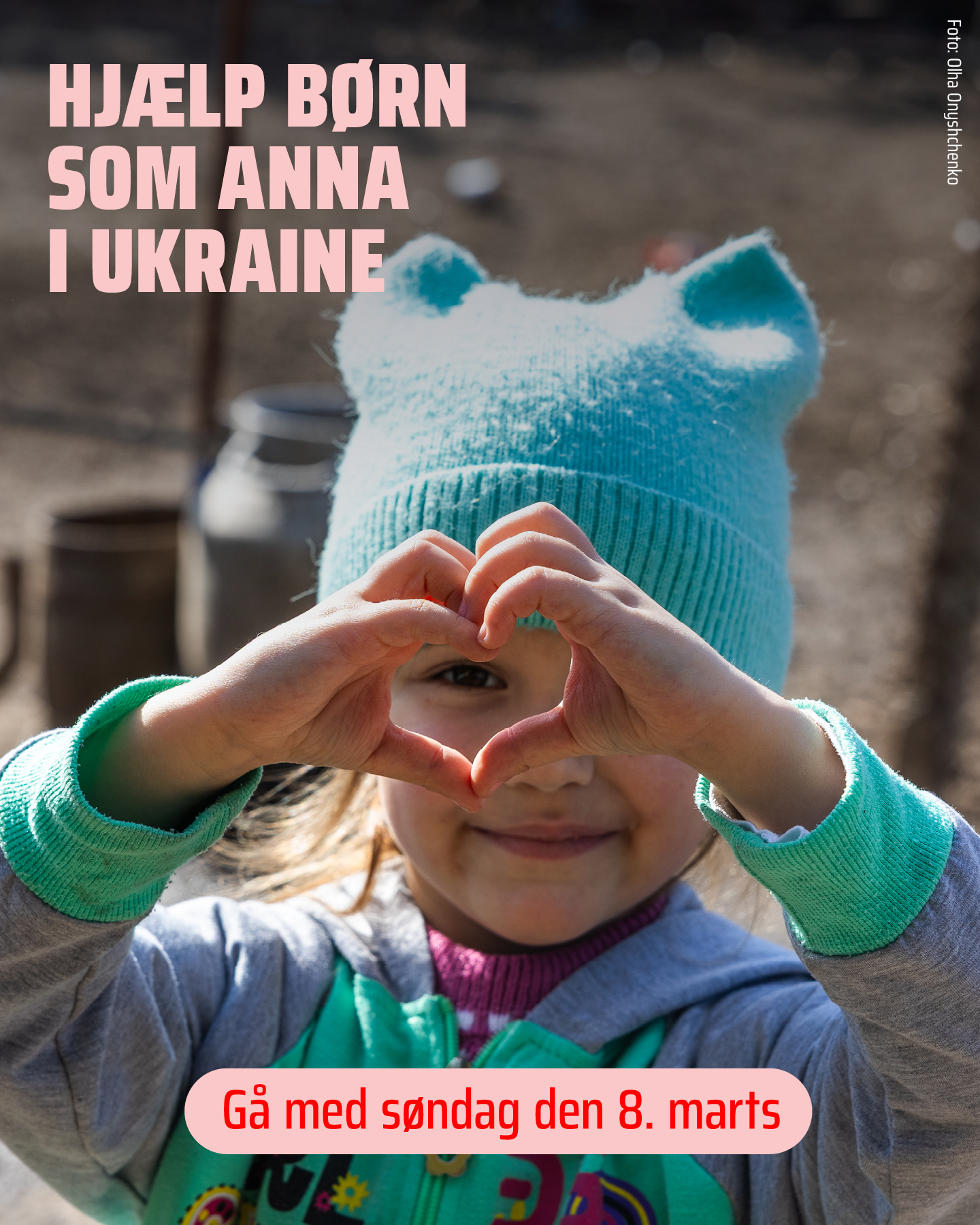 Reklame for Folkekirkens Nødhjælps landsindsamling