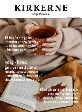 Forsiden af kirkernes tillæg til Ugeavisen Køge, september 2025