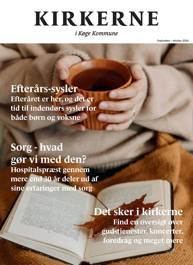 Forsiden af kirkernes tillæg til Ugeavisen Køge, september 2025
