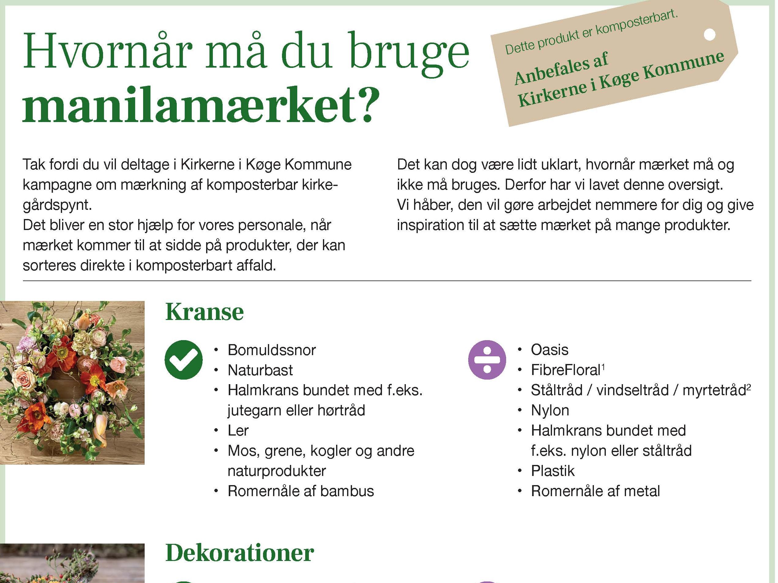 Inspirationsplakat til blomsterhandlere